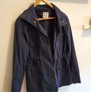 dark blue zip up jacket old navy